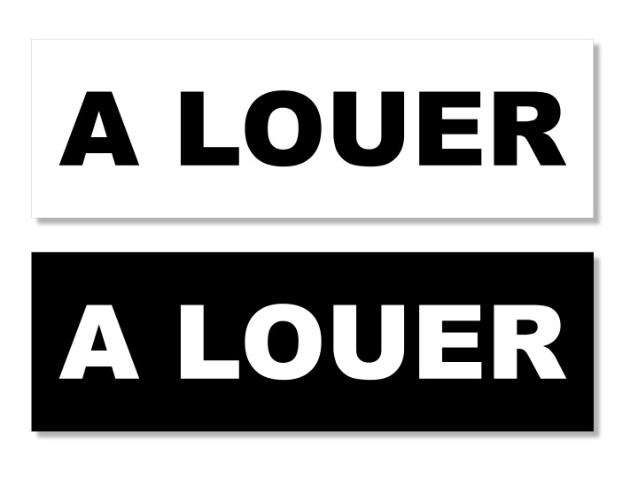 Autocollant A LOUER