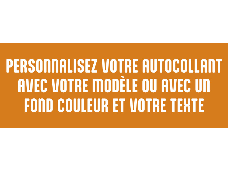 Autocollant PERSONNALISATION
