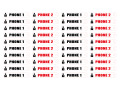 Lost key 2 numéros (2 x 20 numéros par planche)